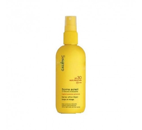Galenic soins soleil ultra ligero spf 30 spray - cara y cuerpo alta proteccion (125 ml)