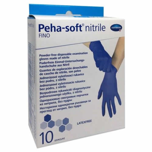 Guantes de nitrilo desechables - peha-soft nitrile fino (10 unidades talla grande)