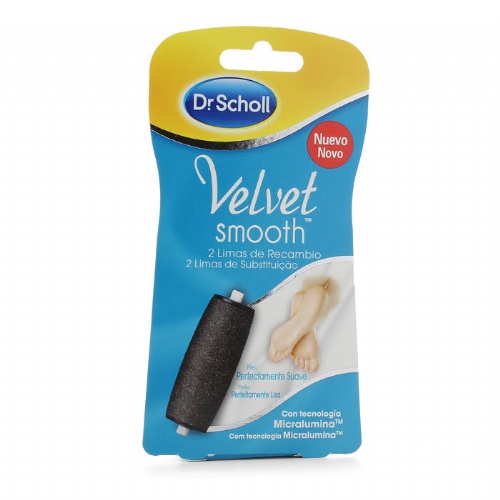Dr scholl velvet smooth - lima electronica recambio (2 recambios)