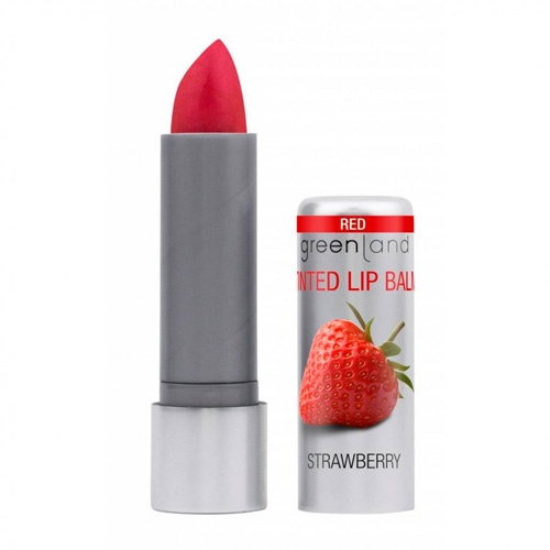 Greenlalnd lipbalm tinted red 3,9g strawberry