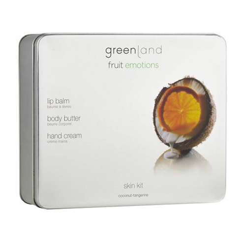 Greenland skin kit :hand cream butter lip balm coconut-tangerine