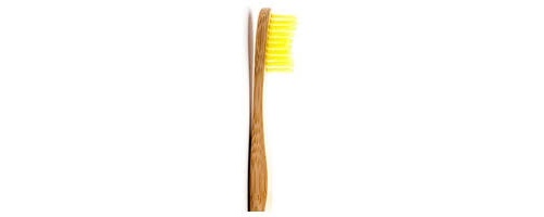 Cepillo bambu adulto suave amarillo
