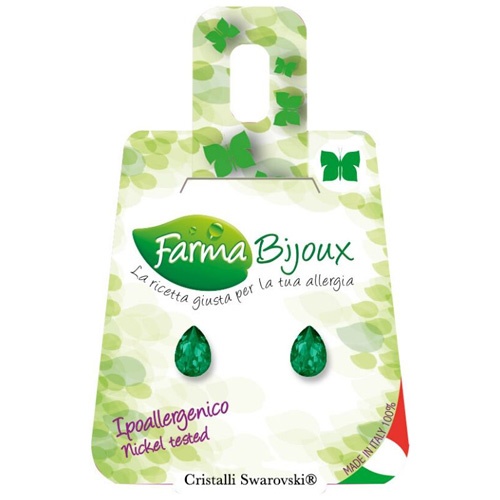 Farmabijoux gota 6 mm esmeralda