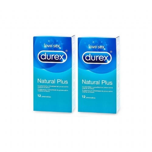 Durex preservativo duplo natural plus easy on 12u.