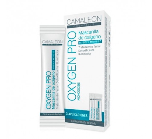 Camaleon oxygen pro mascarilla de oxigeno efervescente (monodosis 3 u x 4 ml)