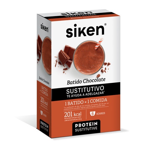 Siken protein sustitutive batido (chocolate 6 sobres)