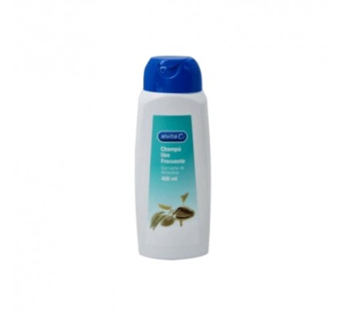 Alvita champu uso frecuente con leche almendras (400 ml)