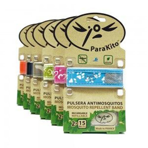 Para`kito pulsera repelente insectos (1 pulsera 2 pastillas)