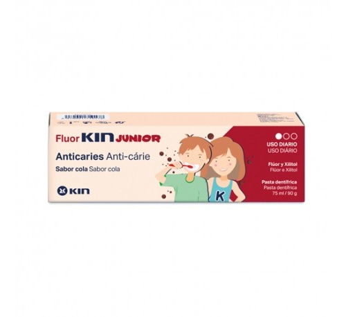 Fluor kin pasta junior (cola 75 ml)