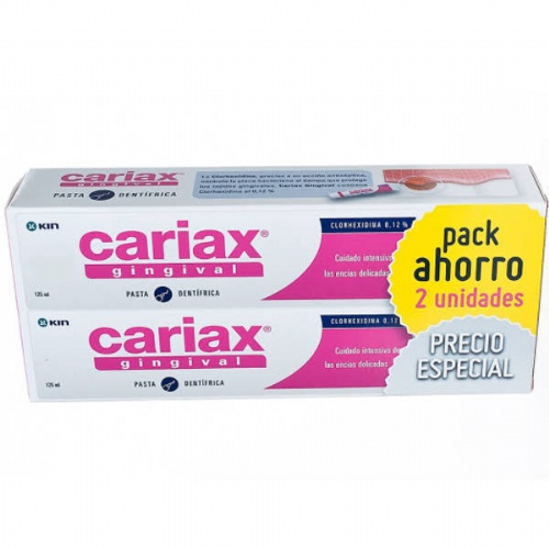 Cariax gingival pasta 125 ml pack 2u.