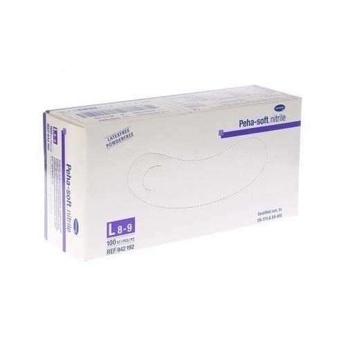 Guantes de nitrilo desechables - peha-soft nitrile (100 unidades talla l white)