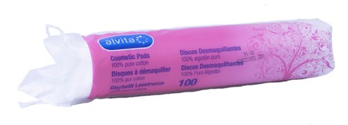 Alvita discos desmaquilla 100u